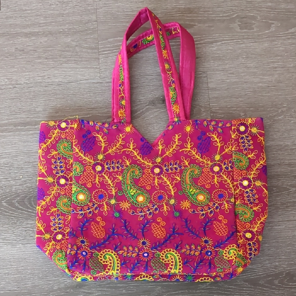 India Bright Pink Tote Bag